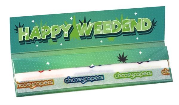 Choosypapers King Size Slim Zigarettenpapier Happy Weedend
